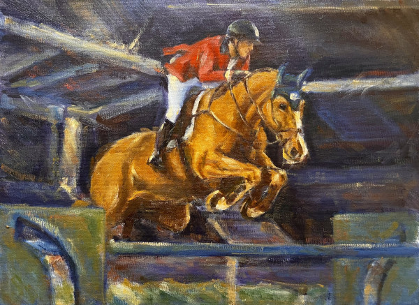 Olympic Horse Jumper (McLain Ward) by Julia Solazzo Art