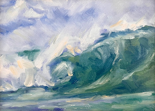 CERULEAN WAVES by Julia Solazzo Art