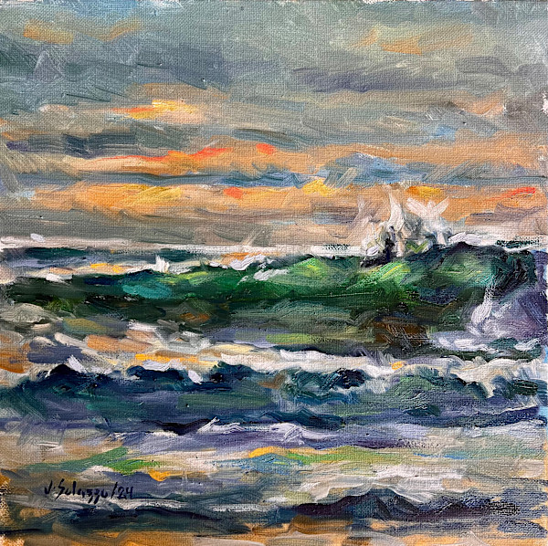 SUNSET SURFER by Julia Solazzo Art