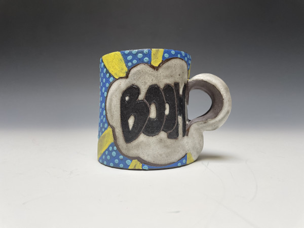 "Boom" mug with pillowed handle by Allyson George