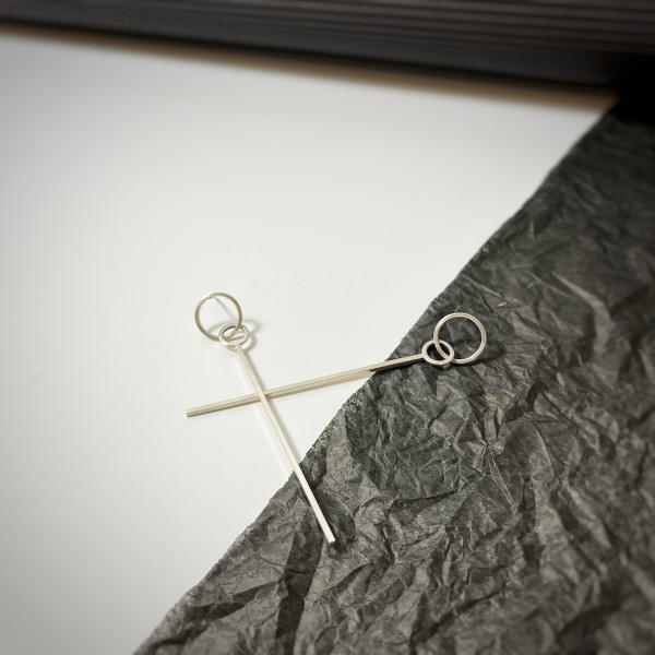 Clapper Earrings by Caroline Davis