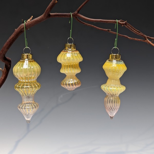 Small Handblown Glass Ornaments by Matt Zavalney