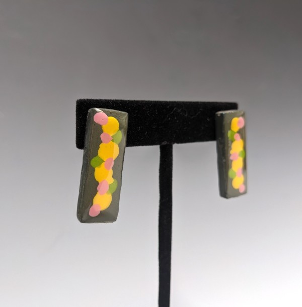 Rectangular Post Earrings by Paul Guillemette