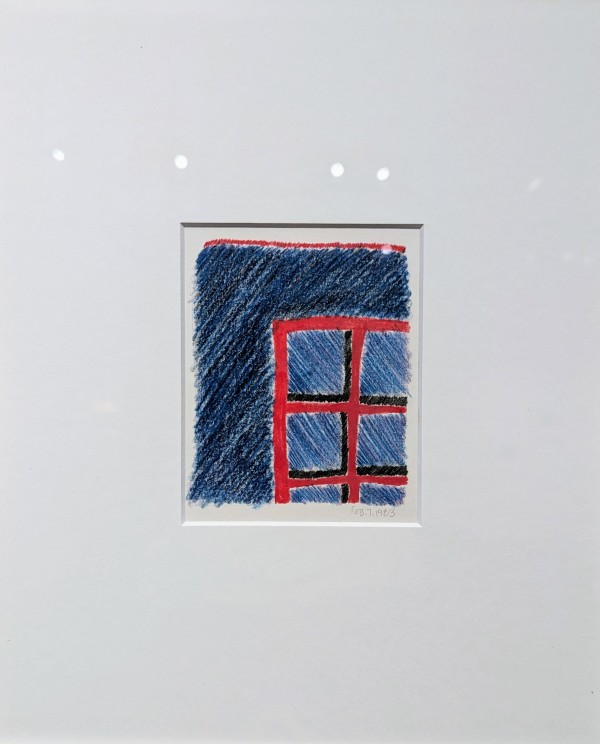 Blue Wall, Red Window by Jan Novy