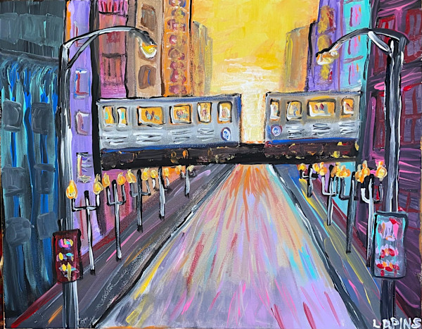 The L at Sunset by Kenny Lapin