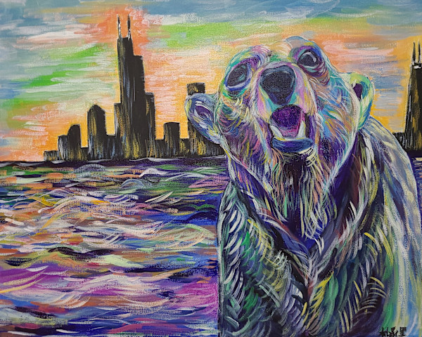 Polar Bear in Chicago by Victoria Park