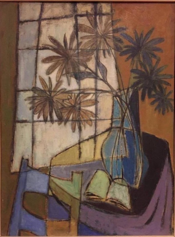 "Vase with Flowers and Chair" by Hilde Weingarten