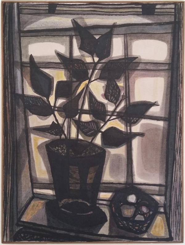 Window and Plant by Hilde Weingarten