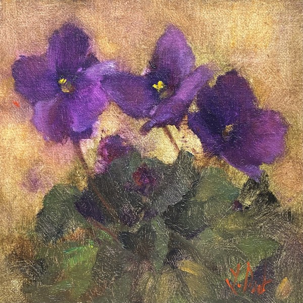 Violets 6 by Lamya Deeb