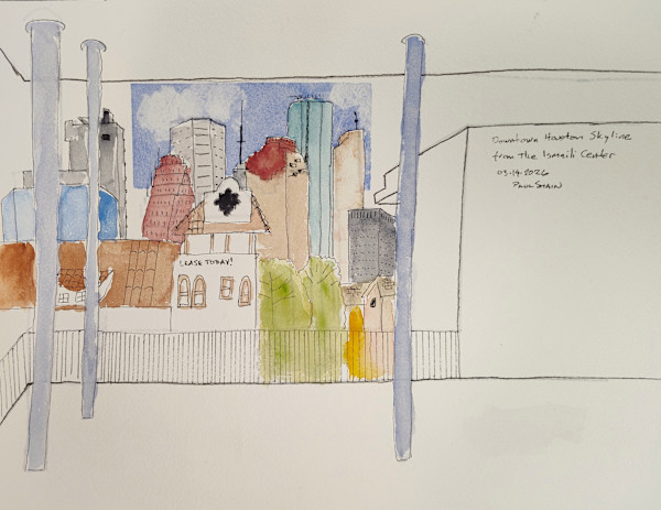 Downtown Houston Skyline by Paul Shain