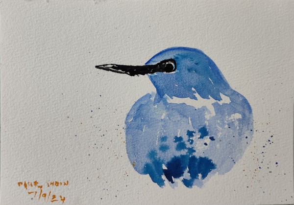 Verditer Flycatcher II by Paul Shain