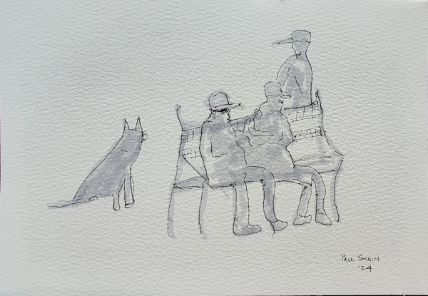 The Dog and His Three Amigos by Paul Shain