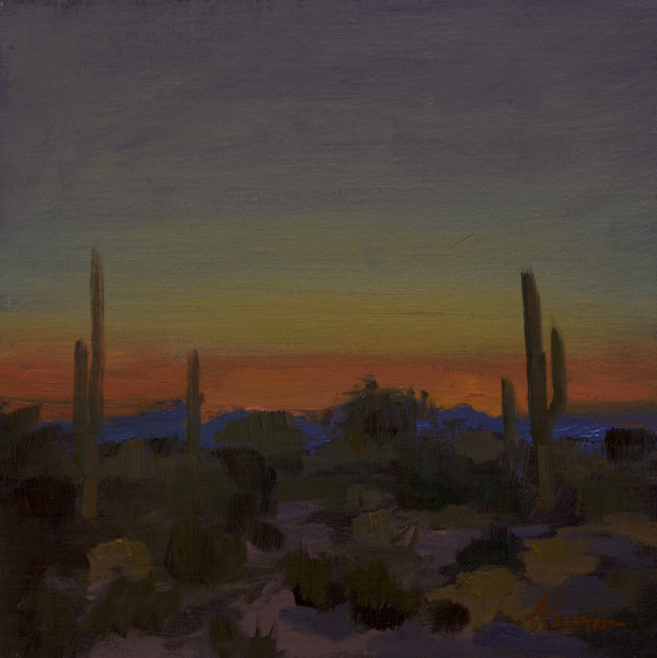 "Dusk View of Scottsdale" by Lili Anne Laurin