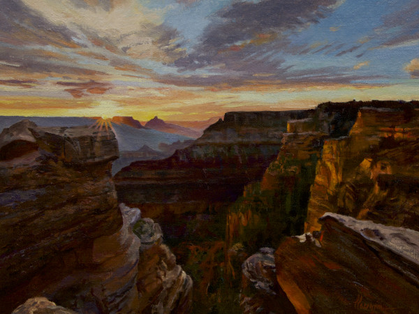 "Sunrise over Mather's Point" by Lili Anne Laurin