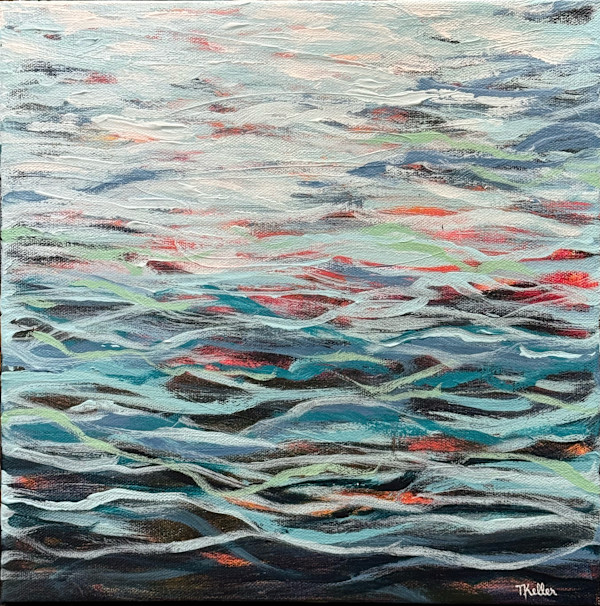 Monet Water Mini #2 by Tammy Keller Contemporary Art, Image 1.