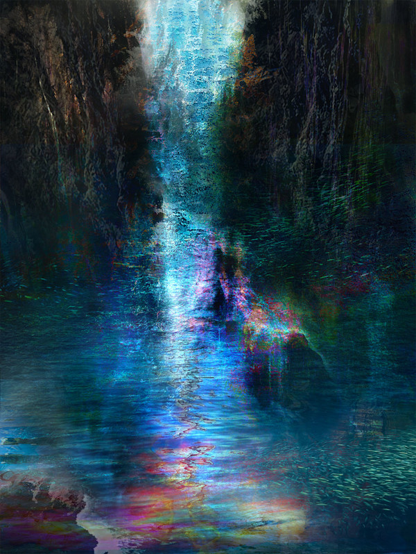 Magic Waterfall, Print, edition image.