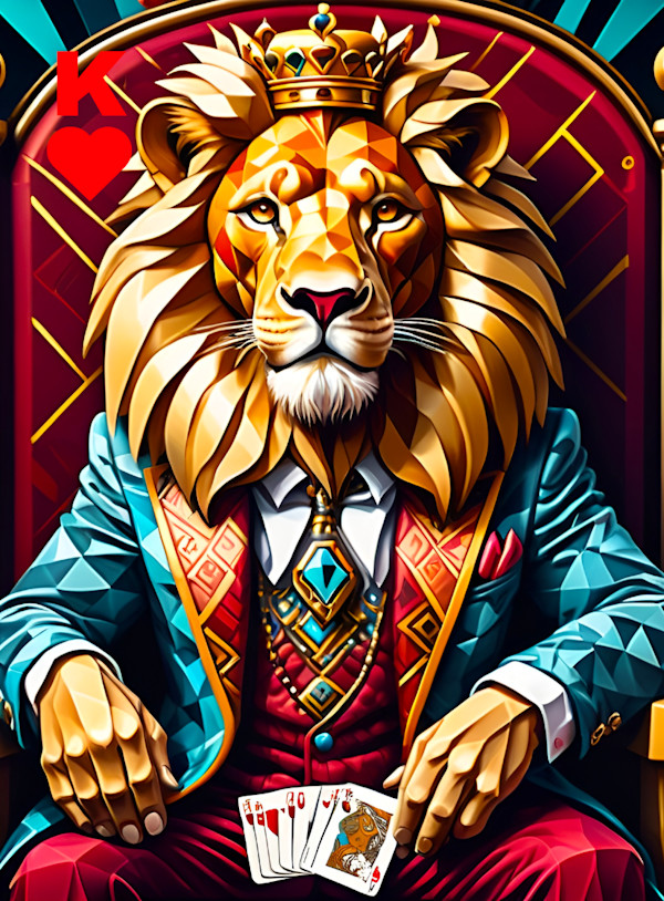 LEO - KING OF HEARTS by Linda Leftwich