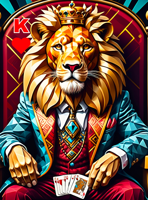 LEO - KING OF HEARTS by Linda Leftwich