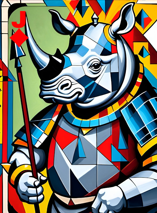 KIFARU -JACK OF DIAMONDS by Linda Leftwich