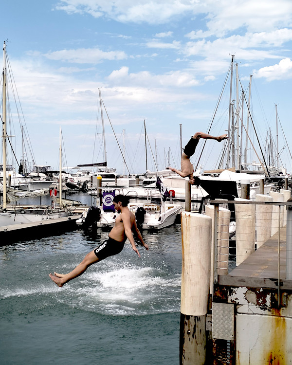 GUNN WHARF BOYS by Linda Leftwich, Image 1.