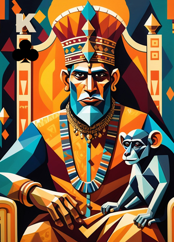 AKBAR - KING OF CLUBS by Linda Leftwich