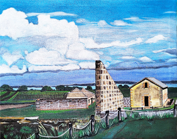 ST. HELENA ISLAND RUINS by Linda Leftwich