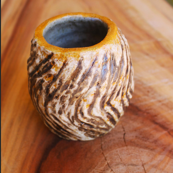 TIGER BOWL by Linda Leftwich