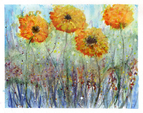 Field Flowers by CHERYL L KANUCK