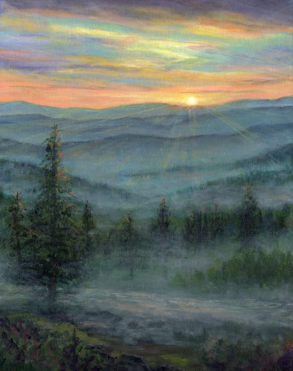 Misty Mountain by CHERYL L KANUCK