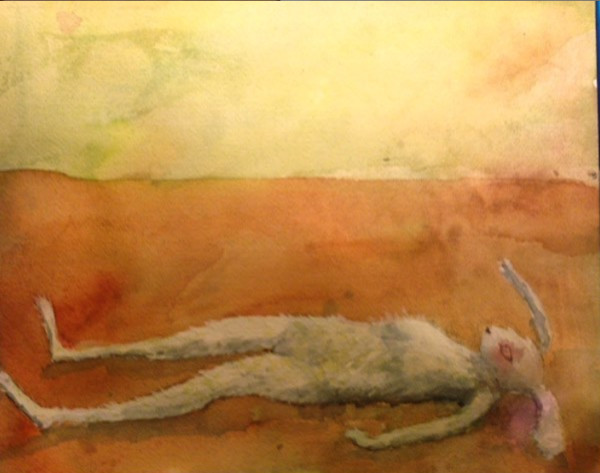 Prone Rabbit by Laurel Antur