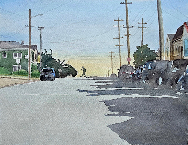 18th Avenue & Quintara, S.F. by Andy Forrest - Seismicwatercolors