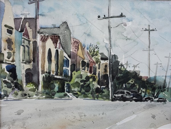 Storybook Homes - 36th Ave. and Lawton, S.F. by Andy Forrest,  SeismicWatercolors