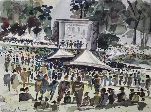 Hardly Strictly Bluegrass - '22 by Andy Forrest,  SeismicWatercolors
