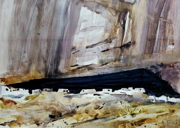 Mesa Verde - Cliff Dwellers by Andy Forrest,  SeismicWatercolors