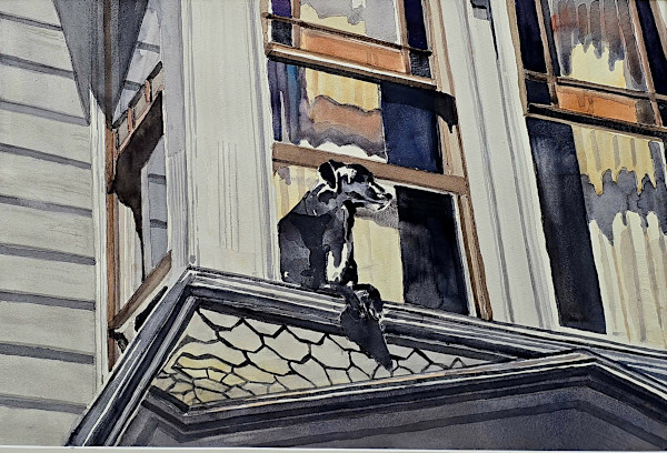 The Sentinel by Andy Forrest - Seismicwatercolors