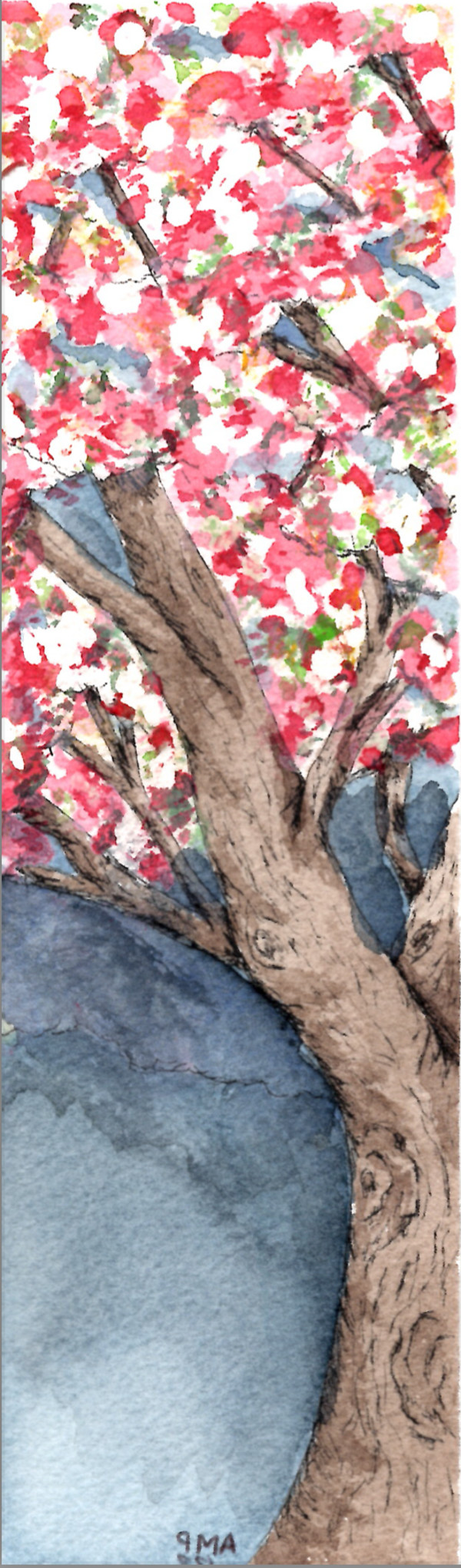 Spring Tree Bookmark by Anja Marie Peyfuss