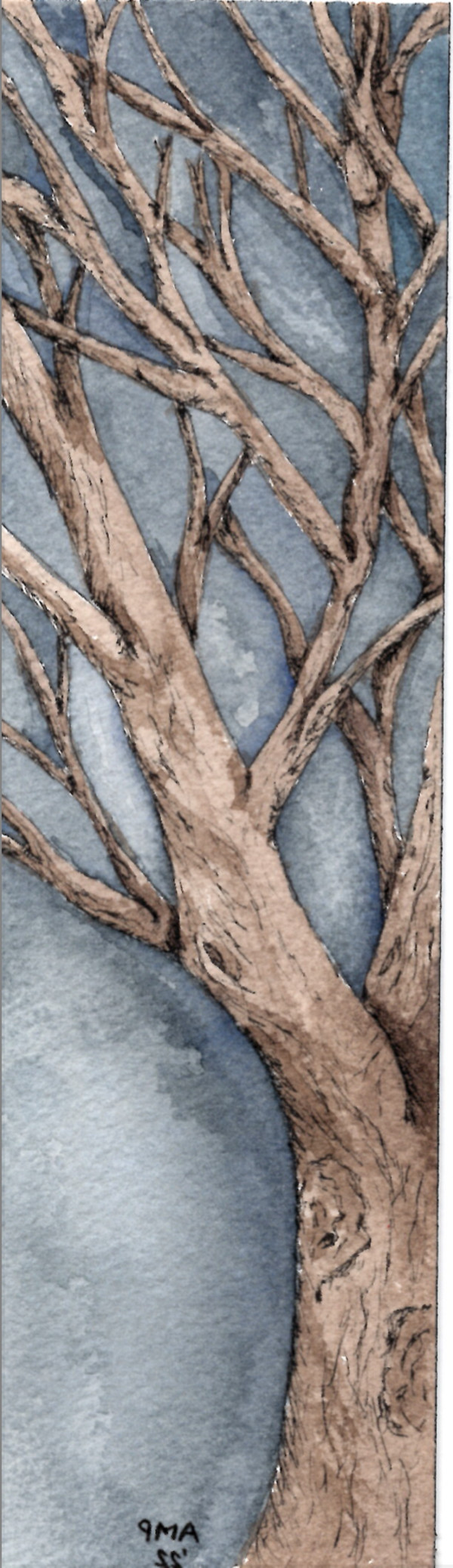 Winter Tree Bookmark by Anja Marie Peyfuss