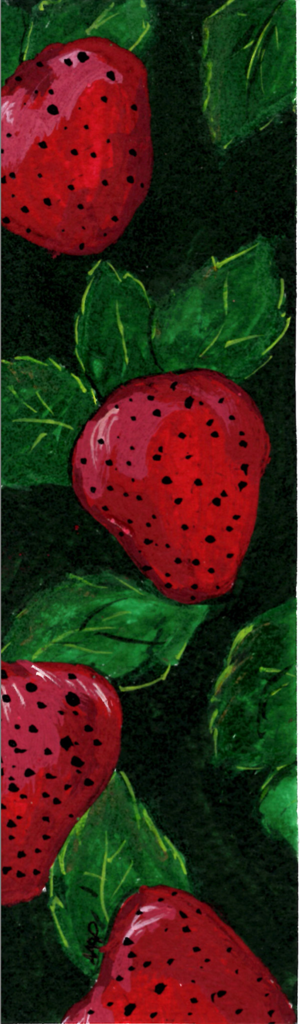 Strawberry Bookmark by Anja Marie Peyfuss