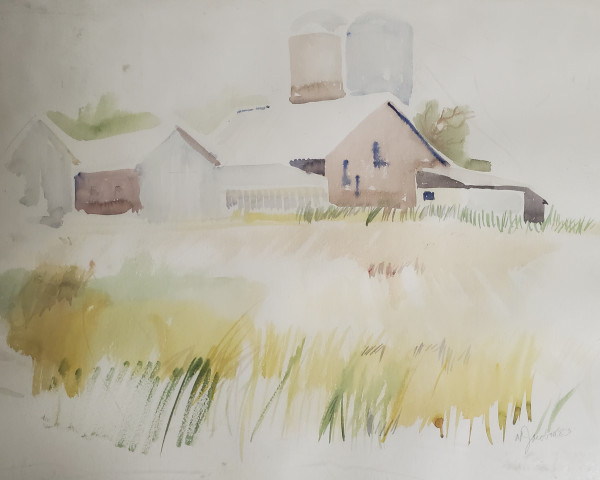 Green Grass Barn by Audrey Jacobson