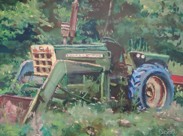 Green Tractor by Stu Eichel
