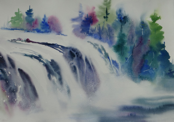 Soothing Waterfall by Tom Ryan