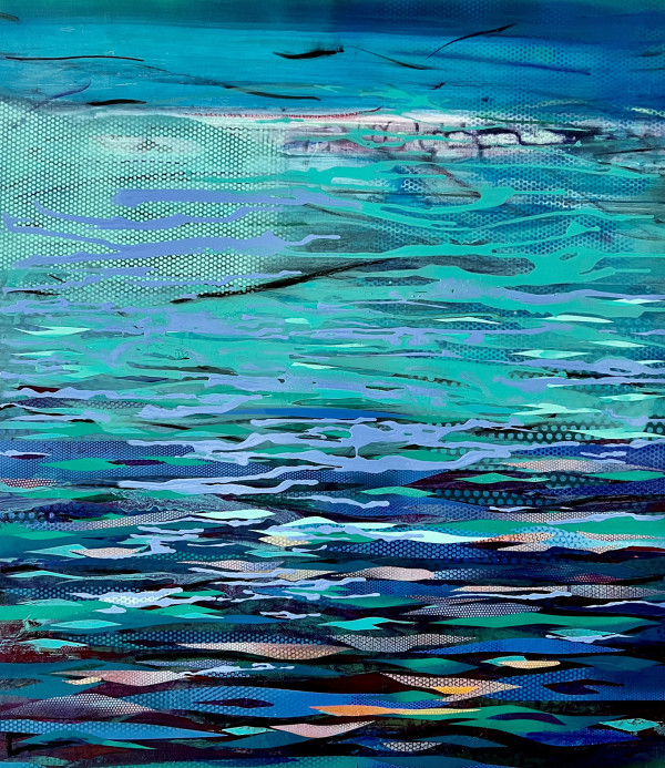 Post Digital Landscape – Georgian Bay – Blue (Seascape) by SHAWN SKEIR