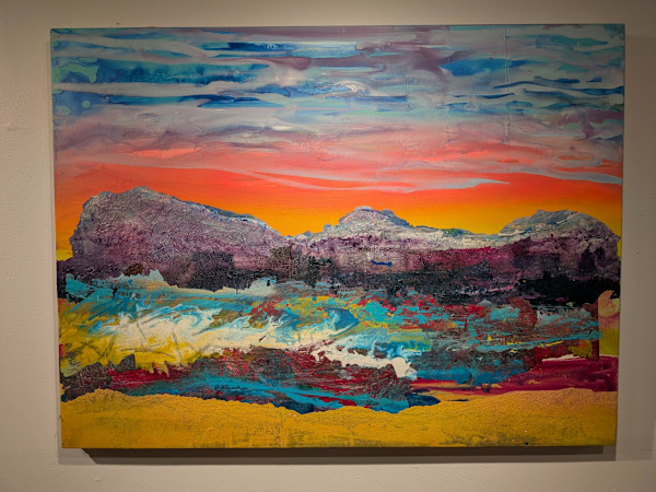 windswept mountain sunset by SHAWN SKEIR, Image 1.
