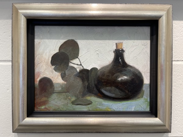 Eucalyptus and Black Vase by Tim Tyler