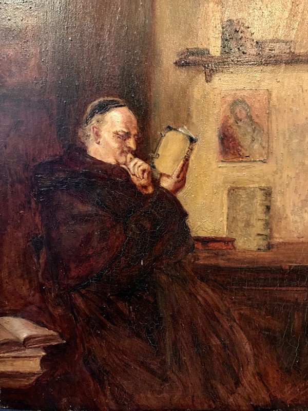 Friar Reading by Ch. Pingret