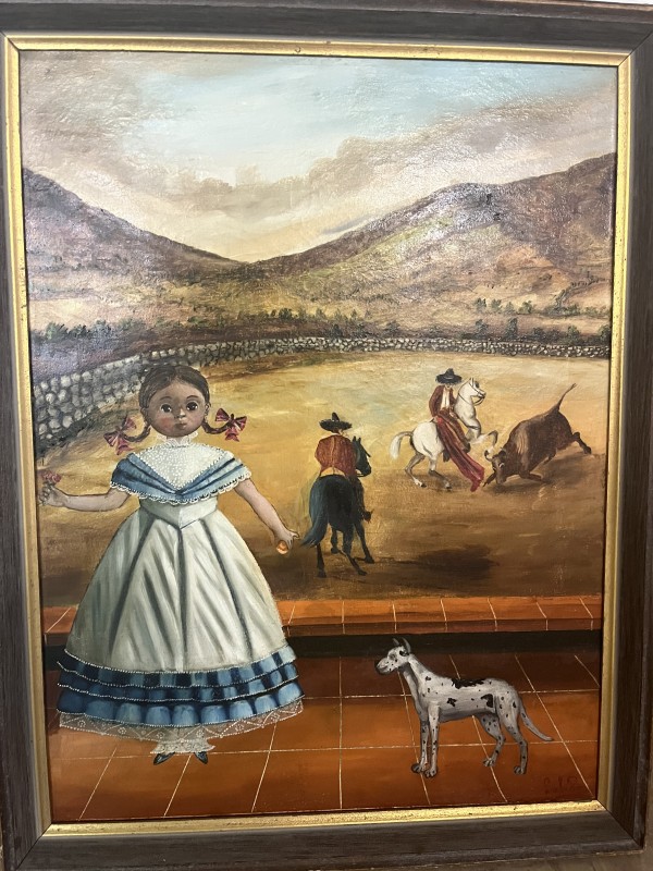 Girl with Bull Fighters by Agapito Labios