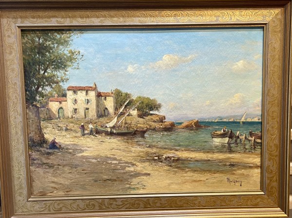 A Port in France by Charles Malfroy