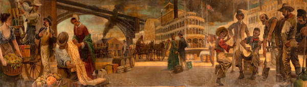 Eads Bridge Mural by Szanto and Karoly