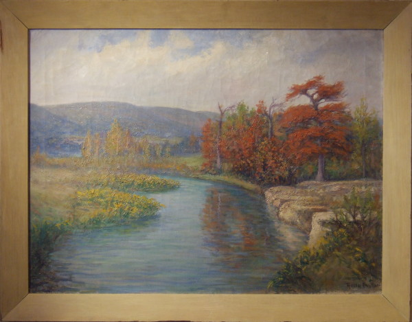 Autumn Scene with Stream by Rolla Sims Taylor