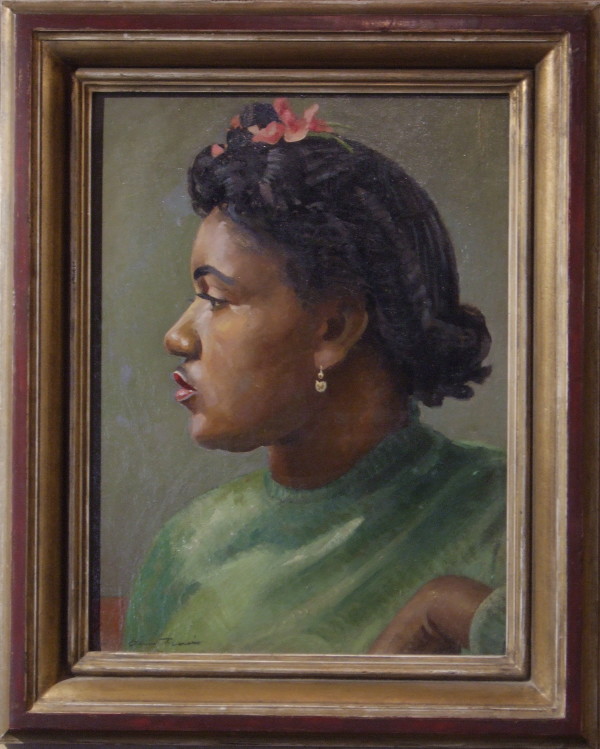 Profile of a Negro Girl by Olin Herman Travis